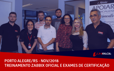 Treinamento Oficial Zabbix e Exames de Certificação em POA